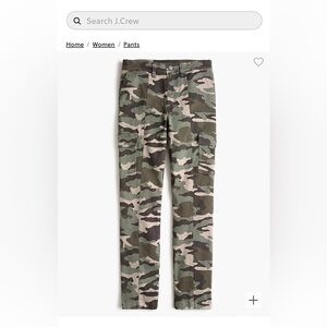 J crew vintage straight camp pant NWT